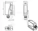 Dimensions: Retroreflective sensor ML9-54-G/25/136/143