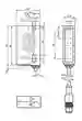 Dimensions: Retroreflective area sensor RLG28-55/40a/115b/136