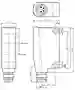 Dimensions: Background suppression sensor ML100-8-H-350-RT/95/103