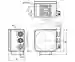 Dimensions: Stationary read device OPC120W-F200-R2