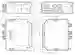 Dimensions: Connector box CBX800-KIT-B19-IP54