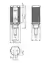 Dimensions: Retroreflective sensor GLV18-55-G/115/120