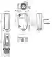 Dimensions: Sensor de triangulación (BGS) OBT350-R100-2EP-IO-0,3M-V1