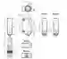 Dimensions: Thru-beam sensor (pair) OBE12M-R100-S2EP-IO-0,3M-V1