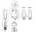 Dimensions: Thru-beam sensor (pair) OBE12M-R100-S2EP-IO-0,3M-V31