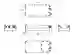 Dimensions: AC-Netzteil PSU1200-J2-AC-N0