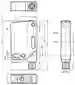 Dimensions: Sensor de triangulación (BGS) OBT650-R201-2EP-IO-V1