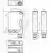 Dimensions: Thru-beam sensor (pair) OBE40M-R201-S2EP-IO-V1-L