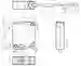 Dimensions: Retroreflective sensor (glass) OBG8000-R200-2EP-IO