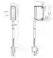 Dimensions: Retroreflective sensor for glass detection ML100-55-G-8523/103