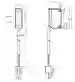 Dimensions: Sensor óptico de barrera por reflexión para detectar cristal ML100-55-G-8523/103