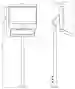 Dimensions: VisuNet FLX System-*A-* with Enclosure with RFID Reader RFID20-*
