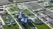 water and wastewater treatment plant from above water and wastewater treatment plant from above