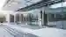 automatic doors on a glass surface entrance