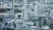 a photovoltaic production plant with robots and digital communication made visible a photovoltaic production plant with robots and digital communication made visible