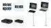several HMI devices from Pepperl+Fuchs with the IGEL OS visible on the screens