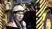 a woman in a industrial environment a woman in a industrial environment